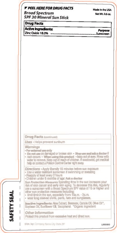 C10848 Mineral Spf30 Bs Sun Stick (C10848 Mineral Spf30 Bs Sun Stick)